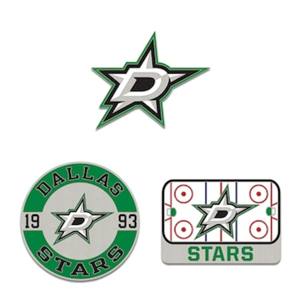 WinCraft Dallas Stars Three-Piece Collector Pin Set