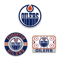 WinCraft Edmonton Oilers Three-Piece Collector Pin Set