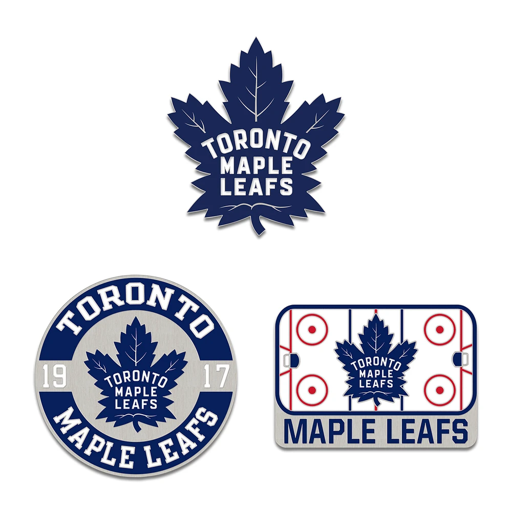 WinCraft Toronto Maple Leafs Three-Piece Collector Pin Set