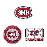 WinCraft Montreal Canadiens Three-Piece Collector Pin Set