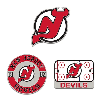 WinCraft New Jersey Devils Three-Piece Collector Pin Set