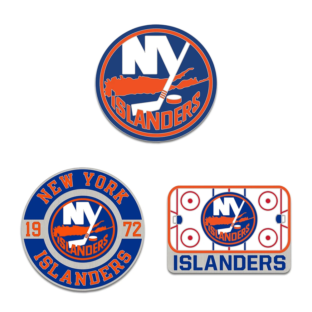 WinCraft New York Islanders Three-Piece Collector Pin Set