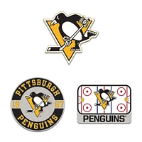 WinCraft Pittsburgh Penguins Three-Piece Collector Pin Set