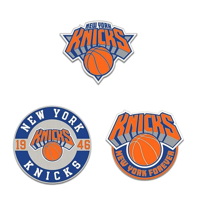 WinCraft New York Knicks Three-Piece Collector Pin Set