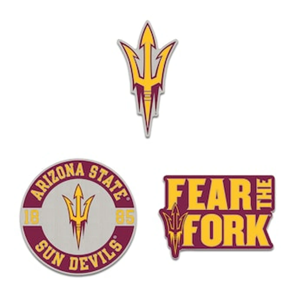 WinCraft Arizona State Sun Devils Three-Piece Collector Pin Set