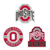 WinCraft Ohio State Buckeyes Three-Piece Collector Pin Set