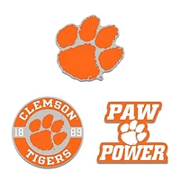 WinCraft Clemson Tigers Three-Piece Collector Pin Set