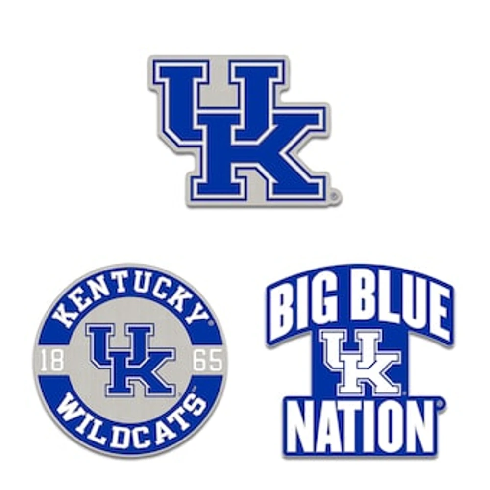 WinCraft Kentucky Wildcats Three-Piece Collector Pin Set