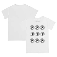 Infant Tiny Turnip White Houston Astros Logo Grid  T-Shirt