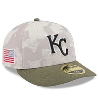 Men's New Era Light Beige/Olive Kansas City Royals 2025 Armed Forces Day Low Profile 59FIFTY Fitted Hat