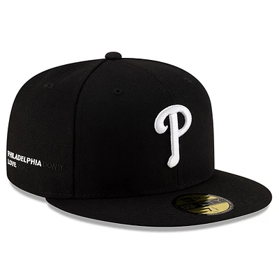 Men's New Era x j-FROST Black Philadelphia Phillies 59FIFTY Fitted Hat