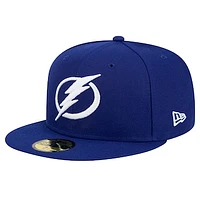 Men's New Era Blue Tampa Bay Lightning Core 59FIFTY Fitted Hat