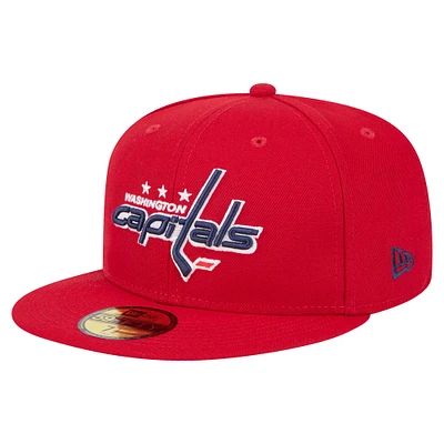 Men's New Era Red Washington Capitals Core 59FIFTY Fitted Hat