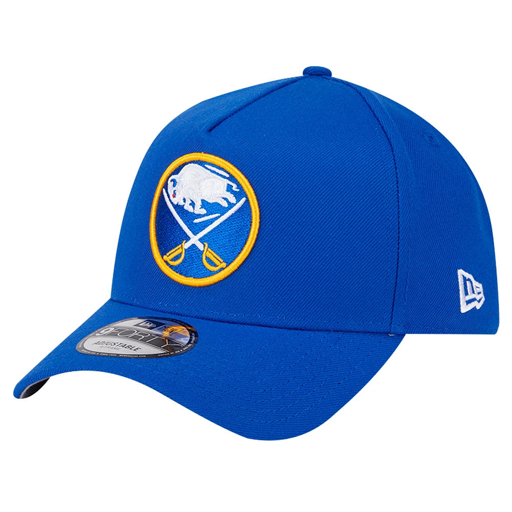 Men's New Era  Royal Buffalo Sabres Core A-Frame 9FORTY Adjustable Hat