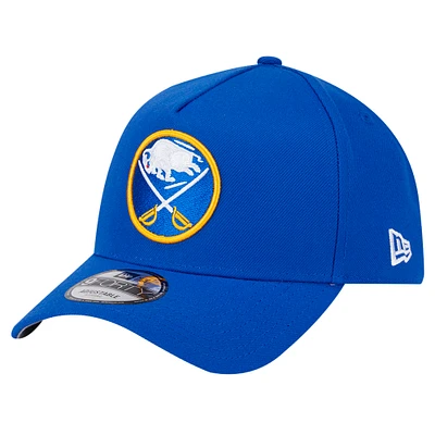 Men's New Era  Royal Buffalo Sabres Core A-Frame 9FORTY Adjustable Hat