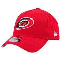 Men's New Era  Red Carolina Hurricanes Core A-Frame 9FORTY Adjustable Hat