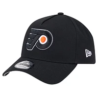 Men's New Era  Black Philadelphia Flyers Core A-Frame 9FORTY Adjustable Hat