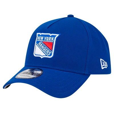 Men's New Era  Blue New York Rangers Core A-Frame 9FORTY Adjustable Hat