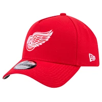 Men's New Era  Red Detroit Red Wings Core A-Frame 9FORTY Adjustable Hat