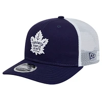 Men's New Era Navy Toronto Maple Leafs Core Trucker 9SEVENTY Stretch-Snap Hat