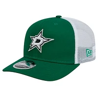 Men's New Era Green Dallas Stars Core Trucker 9SEVENTY Stretch-Snap Hat