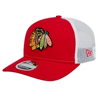 Men's New Era Chicago Blackhawks Core Trucker 9SEVENTY Stretch-Snap Hat