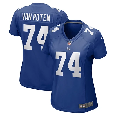 Women's Nike Greg Van Roten  Royal New York Giants Team Game Jersey