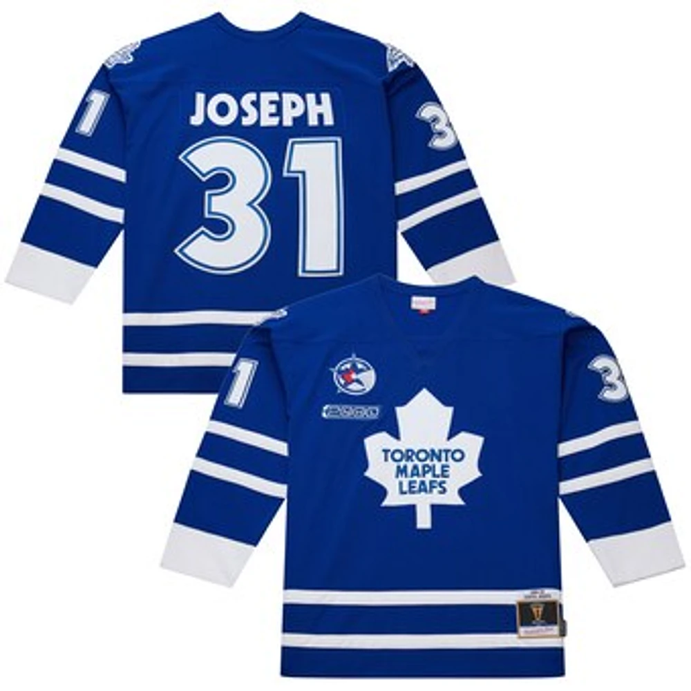 Men's Mitchell & Ness Curtis Joseph Royal Toronto Maple Leafs 1999/2000 Throwback Powerplay Jersey