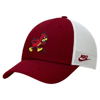 Men's Nike Cardinal/White Iowa State Cyclones Vintage Club Trucker Adjustable Hat