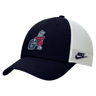 Men's Nike Navy/White Gonzaga Bulldogs Vintage Club Trucker Adjustable Hat