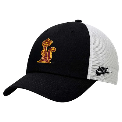 Men's Nike Black/White Minnesota Golden Gophers Vintage Club Trucker Adjustable Hat