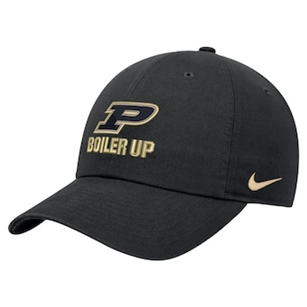 Men's Nike Black Purdue Boilermakers Club Adjustable Hat