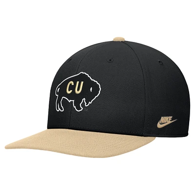 Men's Nike Black Colorado Buffaloes Vintage Snapback Hat