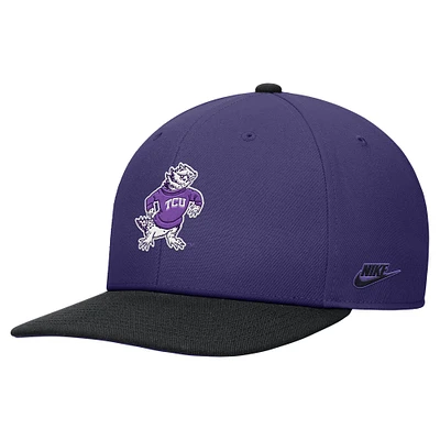 Men's Nike Purple TCU Horned Frogs Vintage Snapback Hat