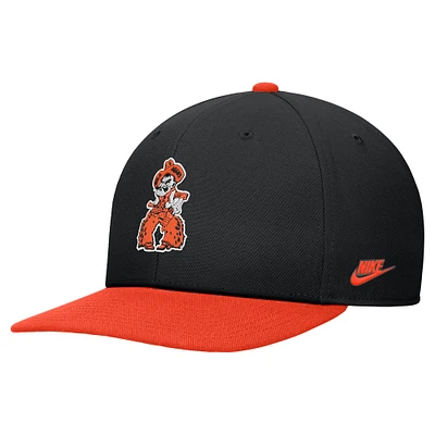 Men's Nike Black Oklahoma State Cowboys Vintage Snapback Hat