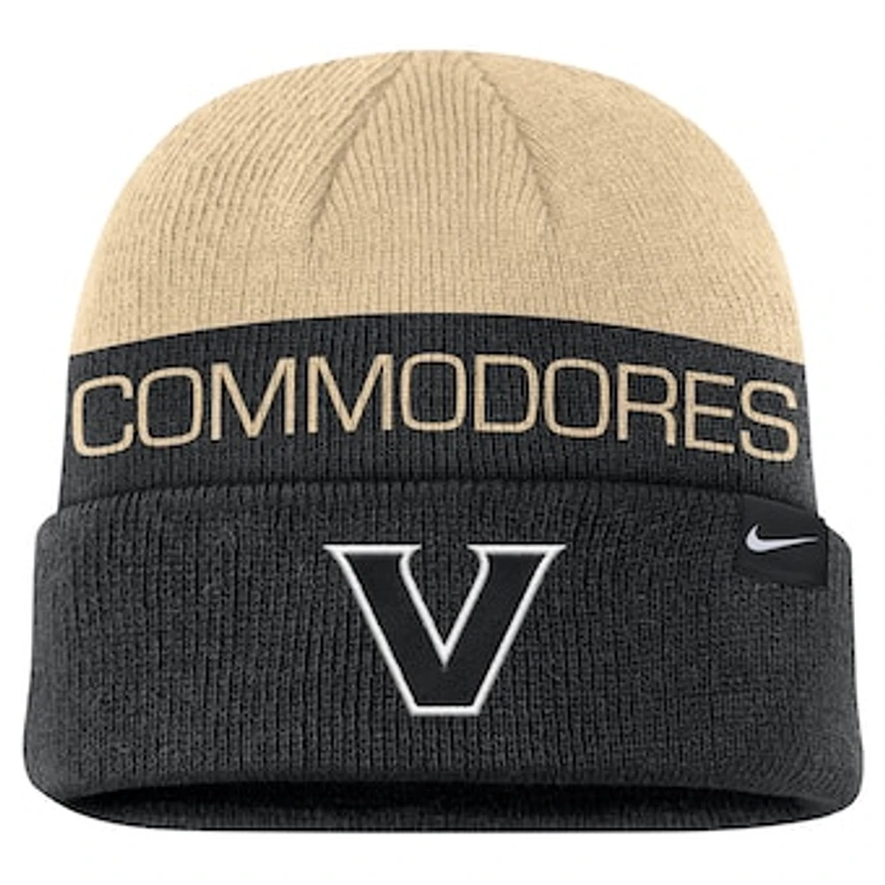 Men's Nike Black Vanderbilt Commodores Terra Cuffed Knit Hat