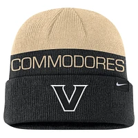 Men's Nike Black Vanderbilt Commodores Terra Cuffed Knit Hat