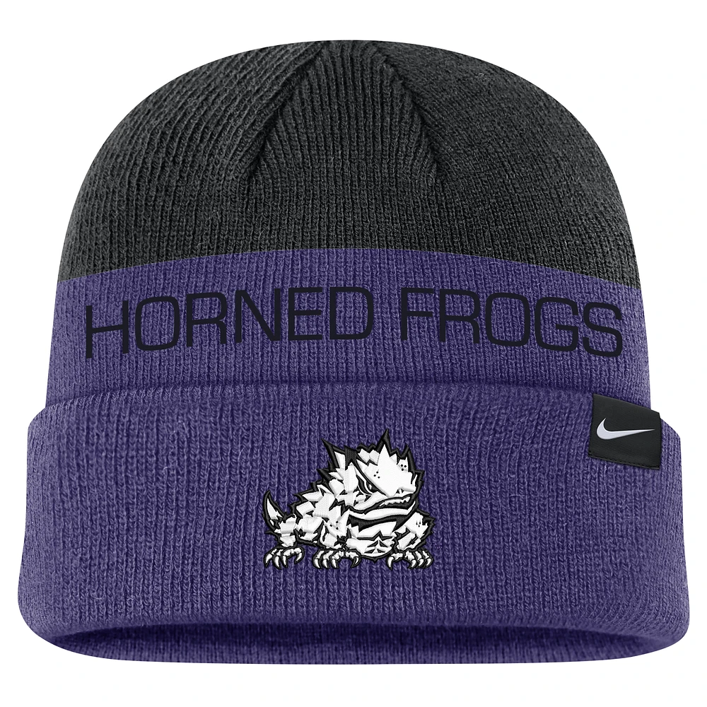 Men's Nike Purple TCU Horned Frogs Terra Cuffed Knit Hat