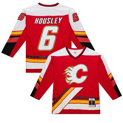 Men's Mitchell & Ness Phil Housley Red Calgary Flames 1994/95 Power Play Throwback Jersey