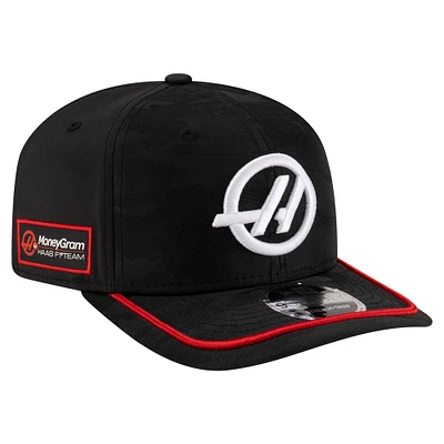 Youth New Era Black Haas F1 Team Camo 9SEVENTY Adjustable Hat