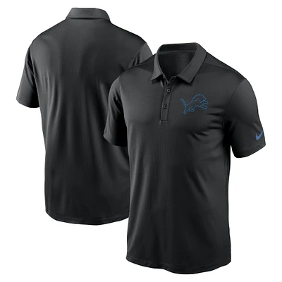 Men's Nike Black Detroit Lions Franchise Performance Polo