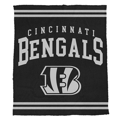 Pegasus  Cincinnati Bengals 50" x 60" Midnight Logo Cozy Knit Blanket