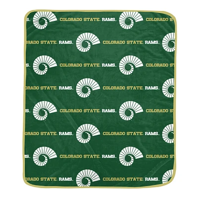 Pegasus Colorado State Rams 60" x 72" Repeat Logo Wordmark Ultra Soft Blanket