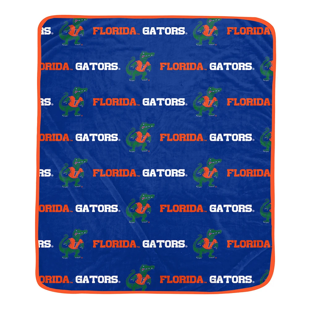 Pegasus Florida Gators 60" x 72" Repeat Logo Wordmark Ultra Soft Blanket