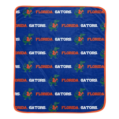 Pegasus Florida Gators 60" x 72" Repeat Logo Wordmark Ultra Soft Blanket