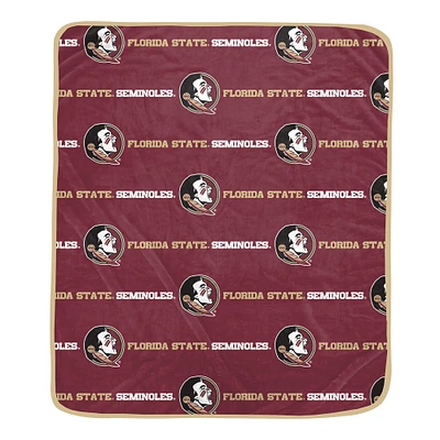 Pegasus Florida State Seminoles 60" x 72" Repeat Logo Wordmark Ultra Soft Blanket