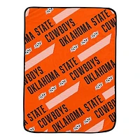 Pegasus Oklahoma State Cowboys 60" x 72" Slanted Half-Stripe Wordmark Ultra Soft Blanket