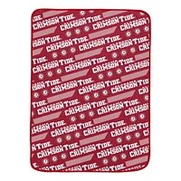 Pegasus Alabama Crimson Tide 60" x 72" Slanted Half-Stripe Wordmark Ultra Soft Blanket