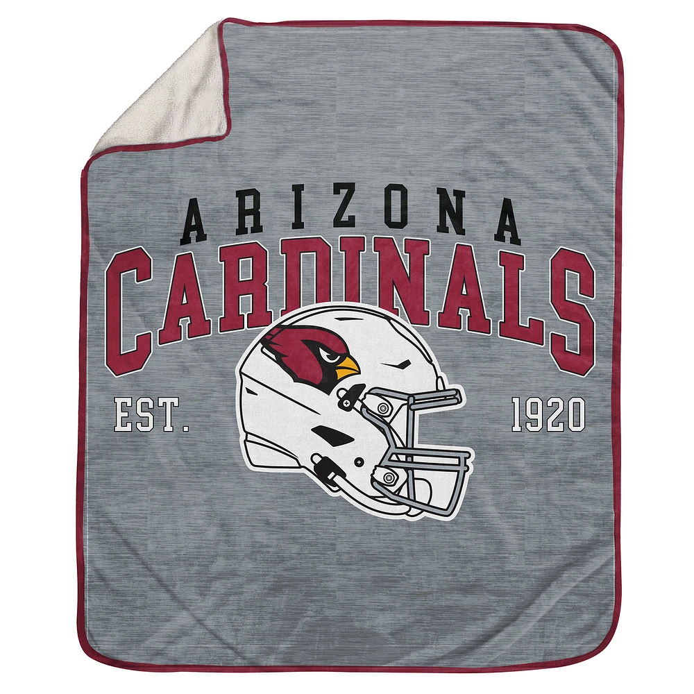 Pegasus Arizona Cardinals 50" x 60" Arch Block Ultra Cozy Sweatshirt Blanket