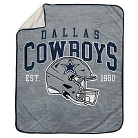 Pegasus Dallas Cowboys 50" x 60" Arch Block Ultra Cozy Sweatshirt Blanket